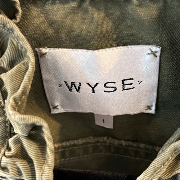 Wyse London Khaki Bomber Jacket. - Picture 4 of 5